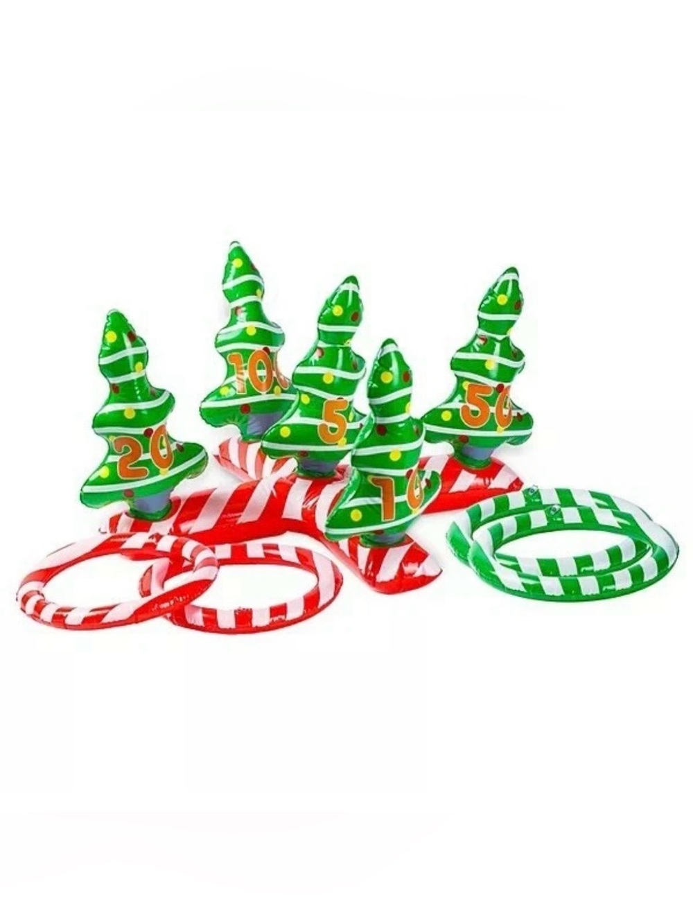 Inflatable Christmas Tree Ring Toss Party Game Toys Kids Adults Family New